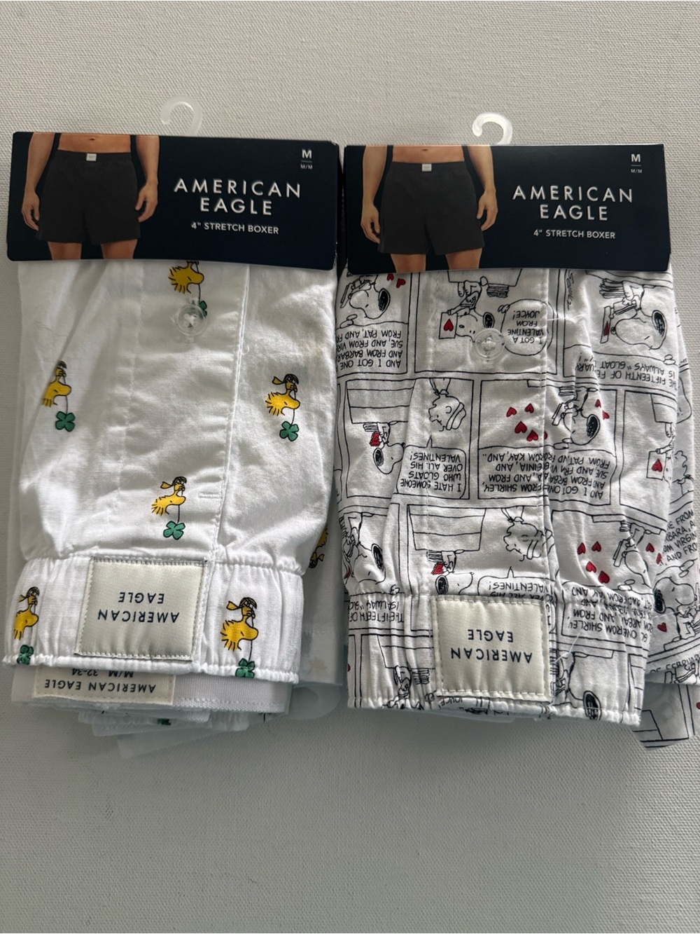 Snoopy Woodstock Boxers Mens Medium American Eagle Lot Of 2
